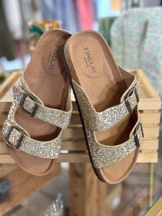 Sandales Pailletées César