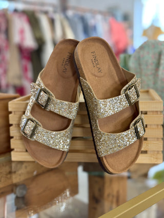 Sandales Pailletées César