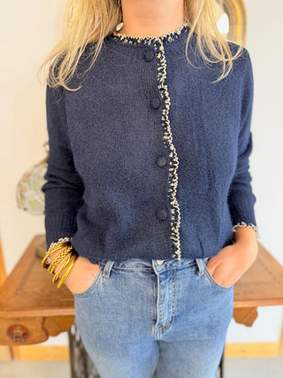 Gilet Élise • Marine