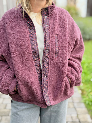 Veste réversible Emma • Framboise
