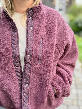 Veste réversible Emma • Framboise