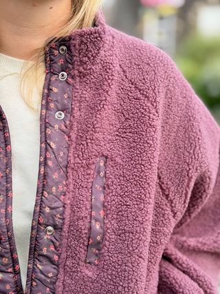 Veste réversible Emma • Framboise