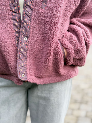 Veste réversible Emma • Framboise