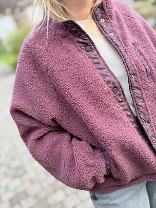 Veste réversible Emma • Framboise