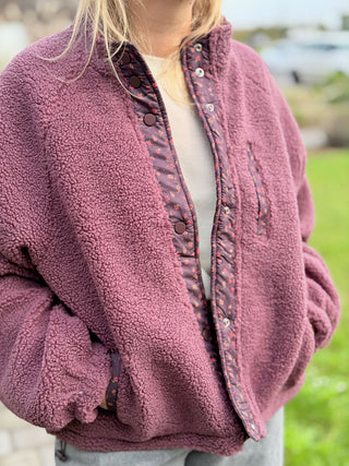 Veste réversible Emma • Framboise