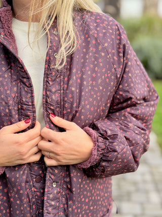 Veste réversible Emma • Framboise