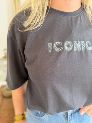 T-Shirt Iconic • Gris