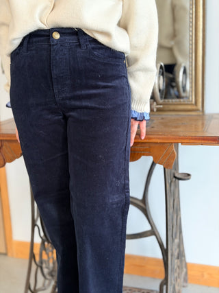 Pantalon Mona • Velours Marine