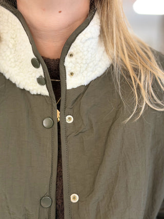Manteau réversible Auguste • Kaki