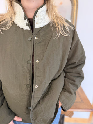 Manteau réversible Auguste • Kaki