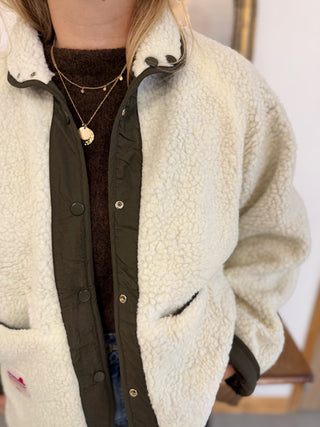 Manteau réversible Auguste • Kaki