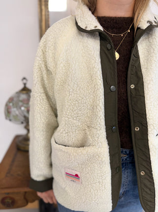 Manteau réversible Auguste • Kaki