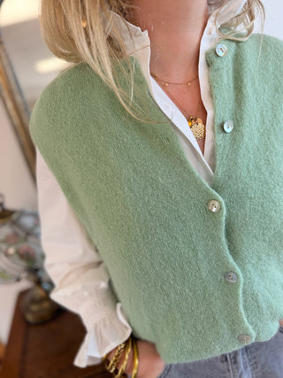 Gilet s/ manche Valentine • Vert d'Eau