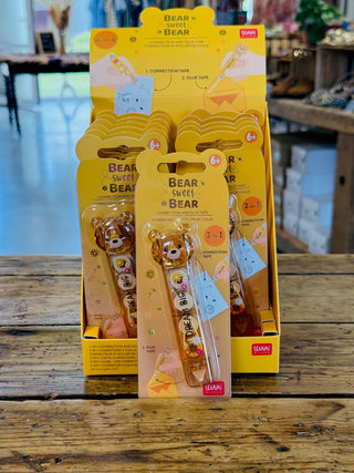 Stylo 2en1 Correcteur et Roller de colle • Bear Sweet Bear • Legami