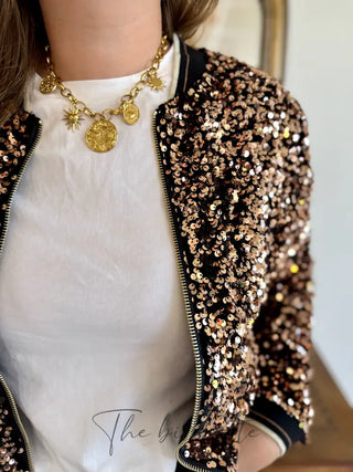 Bombers Ingrid • Sequin Bronze
