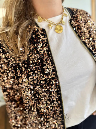 Bombers Ingrid • Sequin Bronze