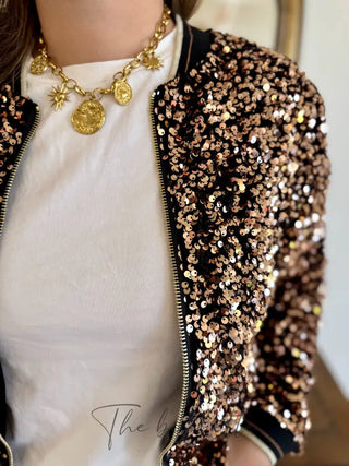 Bombers Ingrid • Sequin Bronze