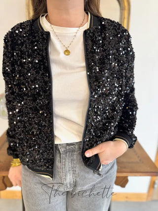 Bombers Ingrid • Sequin Noir