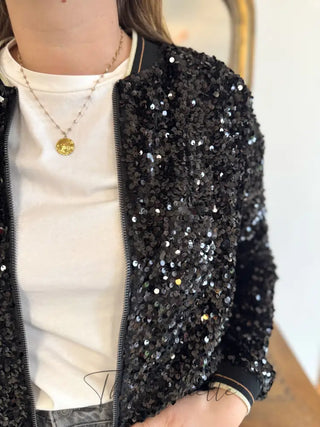 Bombers Ingrid • Sequin Noir