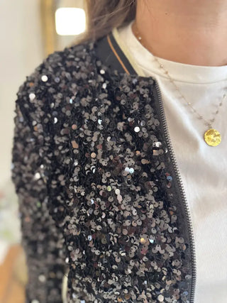 Bombers Ingrid • Sequin Noir