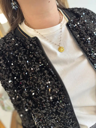 Bombers Ingrid • Sequin Noir