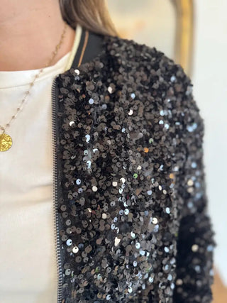 Bombers Ingrid • Sequin Noir