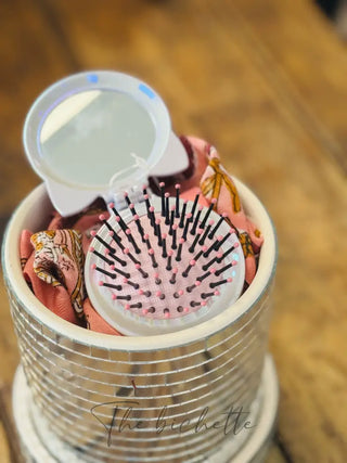 HAIRBRUSH WITH MIRROR NICE HAIR KITTY