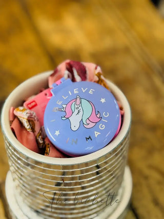 HAIRBRUSH WITH MIRROR NICE HAIR VIOLET UNICORN