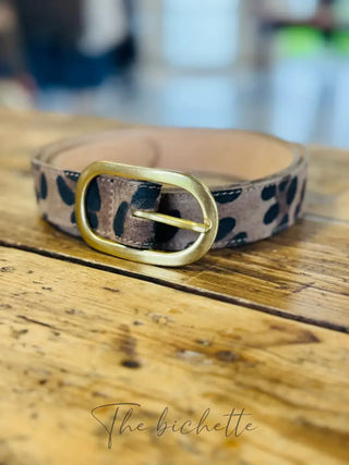 Ceinture Billie • Léopard Foncé