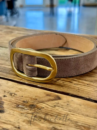 Ceinture Liana • Taupe (aspect daim)