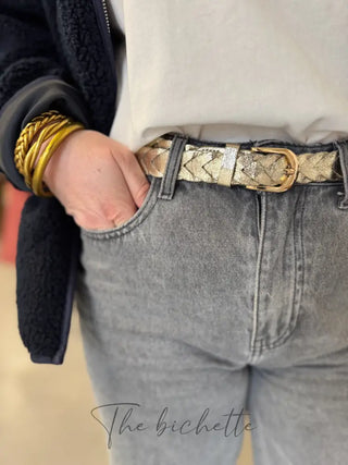 Ceinture tressée • Dorée