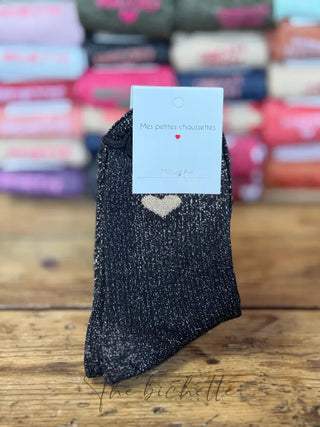 Chaussettes Coeur 💛 Noir