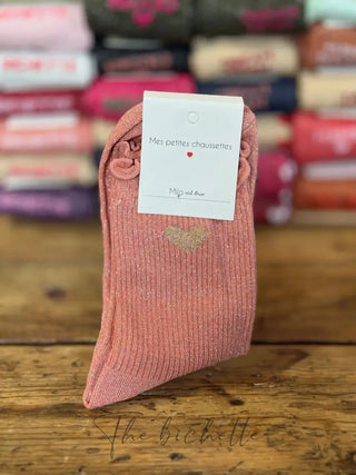 Chaussettes Coeur 💛 Rose