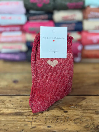 Chaussettes Coeur 💛 Rouge