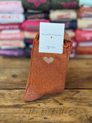 Chaussettes Coeur 💛 Terracotta