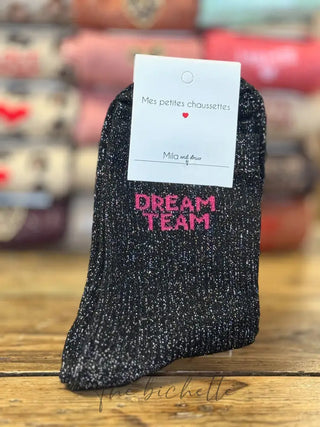 Chaussettes Dream Team 👭 • Noir
