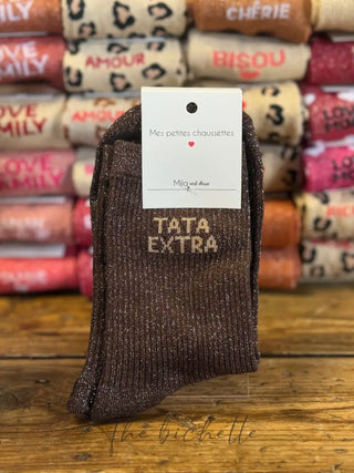 Chaussettes Tata extra ♥️ Marron