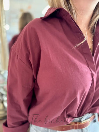 Chemise Milène • Bordeaux