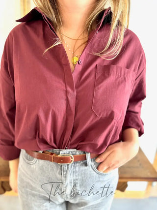 Chemise Milène • Bordeaux