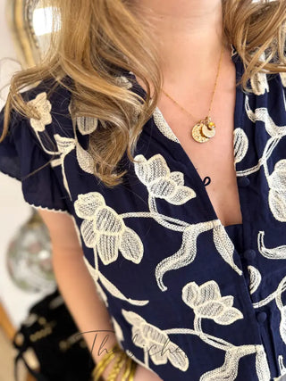 Chemisier Bertille • Marine