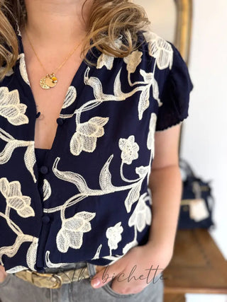 Chemisier Bertille • Marine