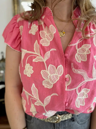 Chemisier Bertille • Rose