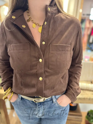 Chemisier Emma • Chocolat