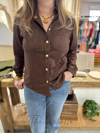 Chemisier Emma • Chocolat