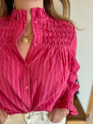 Chemisier Fanny • Rose & Fuschia
