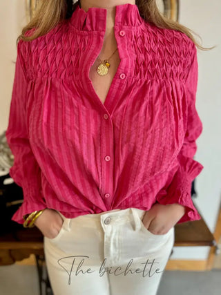 Chemisier Fanny • Rose & Fuschia