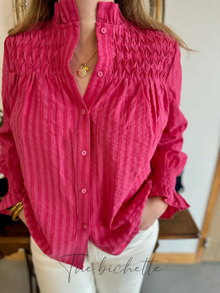 Chemisier Fanny • Rose & Fuschia