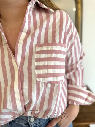 Chemisier Gabriel • Rose