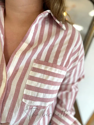 Chemisier Gabriel • Rose