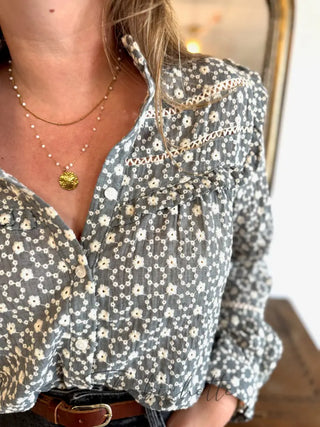 Chemisier Margaux • Bleu Gris